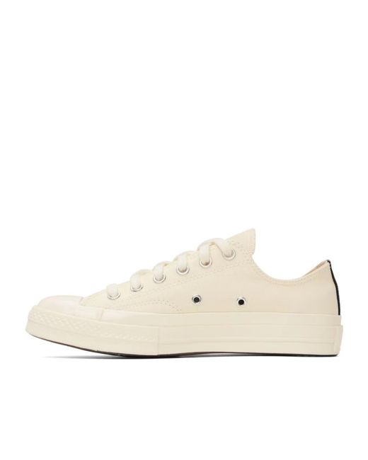 COMME DES GARÇONS PLAY Pink Comme Des Garçons Play X Converse Chuck 70 Cdg Ox Heart-Shaped Low-Cut Skate Shoes