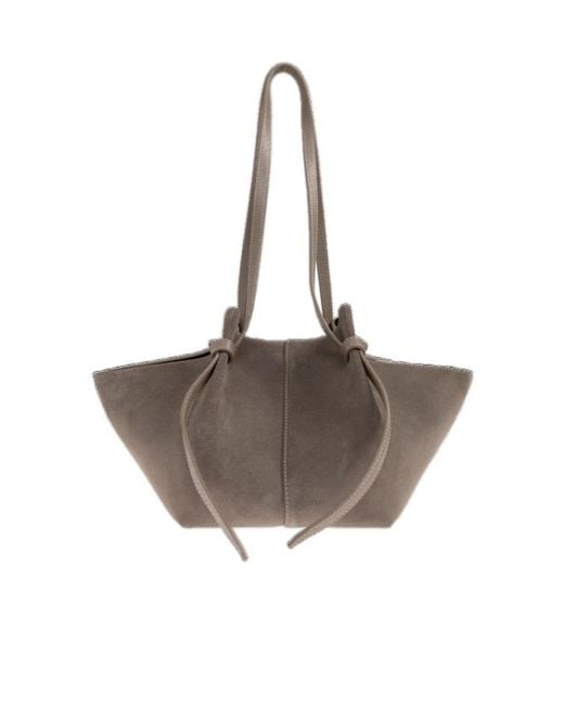 Yuzefi Brown Top Handle Shoulder Bag