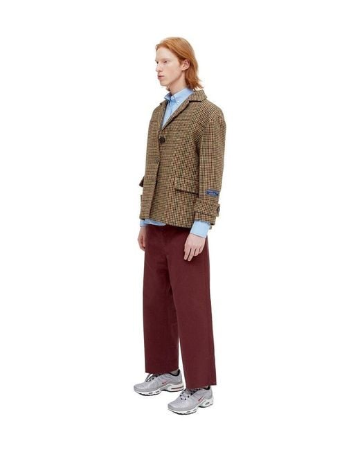 we11done Brown Thousand Bird Suit Jacket for men