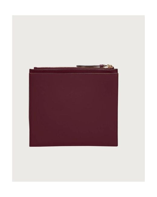 Ferragamo Purple Trifold Cross-Body Bag