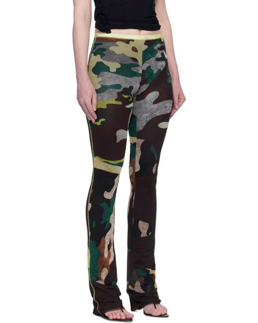 OTTOLINGER Black Otto Mesh Print Pants