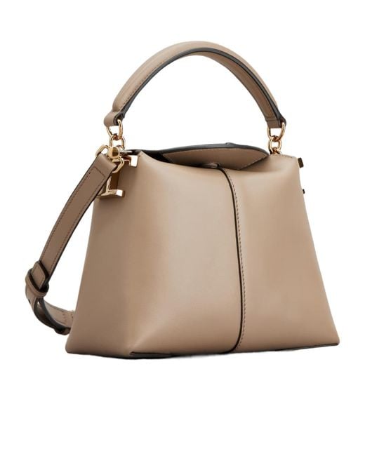 Tod's Natural T Case Leather Mailman Tote Bag
