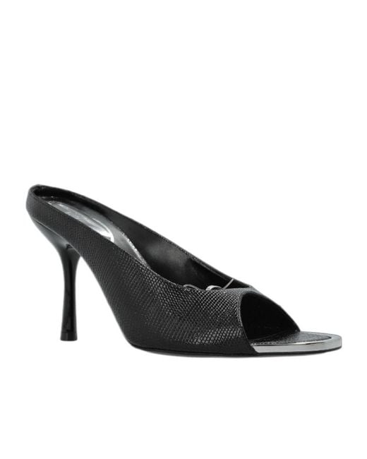 DIESEL Black D-Diams Heeled Mules
