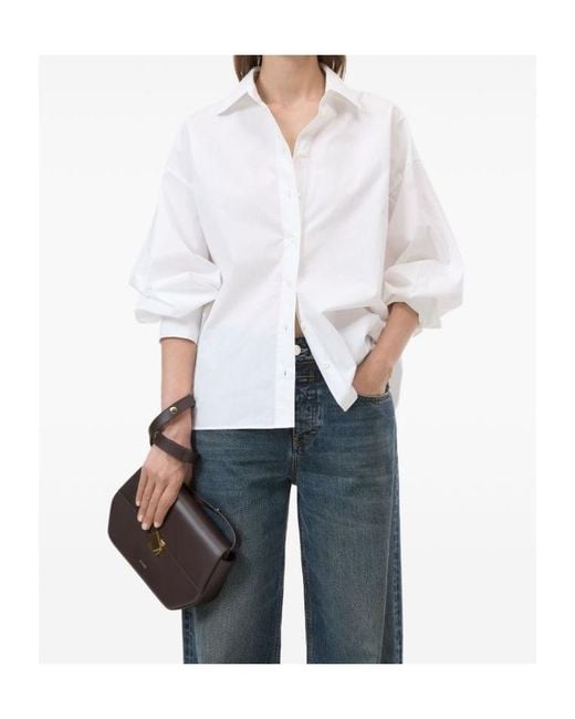 Closed White Long-Sleeve Collared Shirt