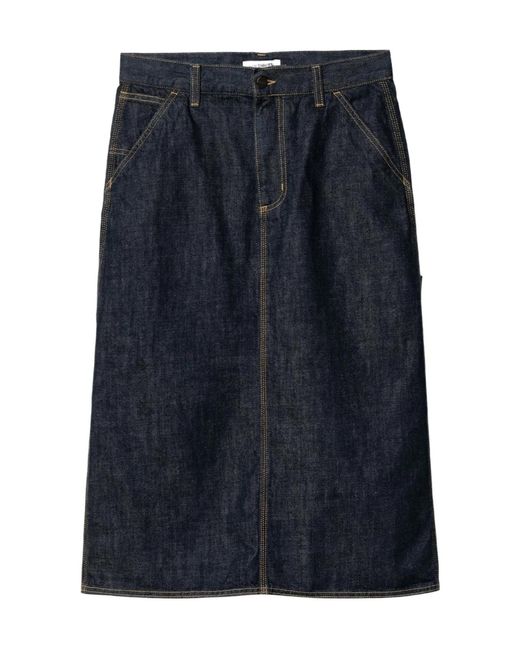 Carhartt Blue W' Single Knee Denim Skirt
