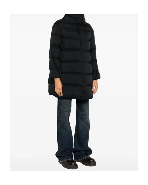 Herno Black Funnel-Neck Padded Jacket