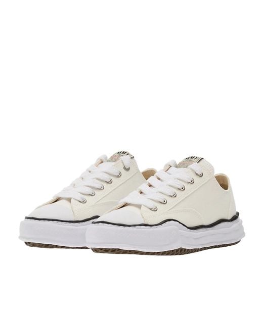 Maison Mihara Yasuhiro White Lace-Up Sneakers for men