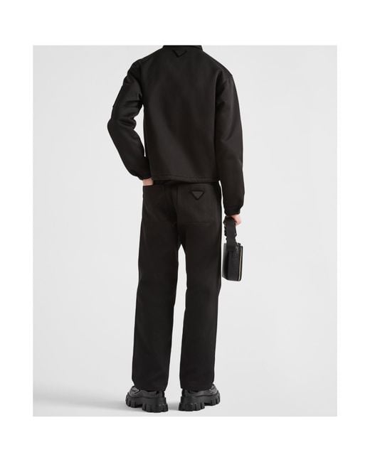 Prada Black Straight-Leg Trousers for men