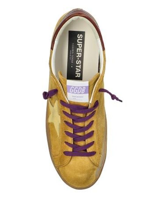 Golden Goose Deluxe Brand Brown Super Star Low-Top Sneakers for men