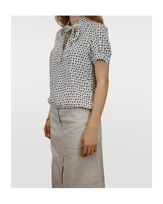 iBlues Gray Printed Pattern Blouse