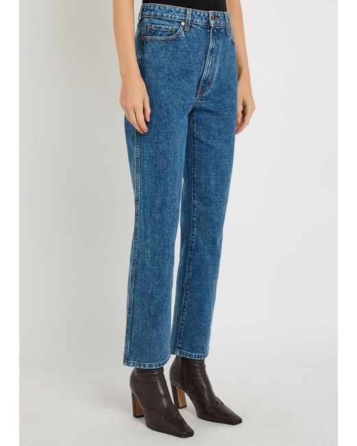 Khaite Blue High Waist Jeans