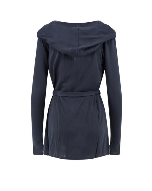Max Mara Blue Falda Open Front Jacket