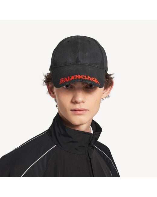 Balenciaga Gray Logo Detailed Cap for men