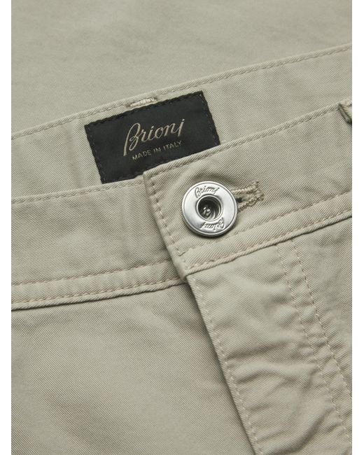 Brioni Gray Belt-Loop Jeans for men