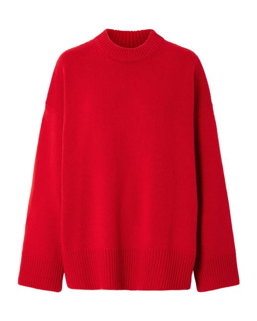 The Elder Statesman Red Pali Cashmere Sweater