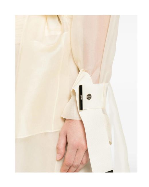 Herno White Long Casual Jacket