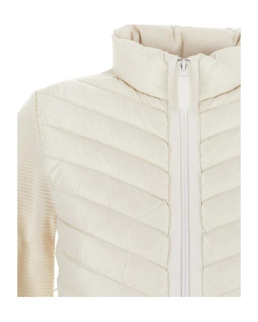 Canada Goose White Logo Patch Zip-Up Padded Jacket