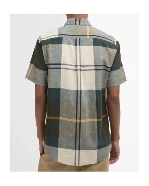 Barbour Green Short Sleeve Shirts for men