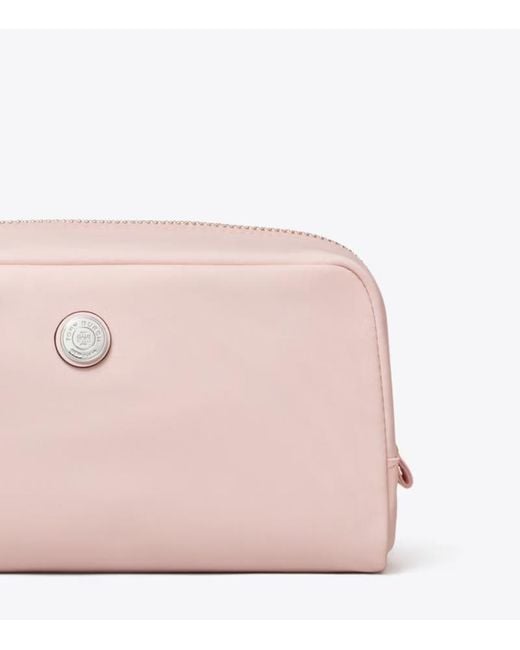 Tory Burch Pink Medium Twist Cosmetic Case