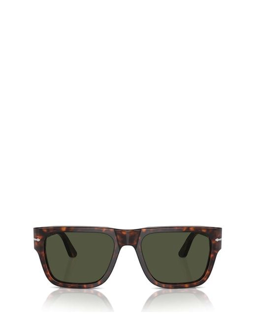 Persol Green Po 3348 S Rectangular Sunglasses for men