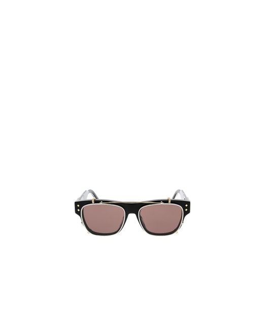 Dior White Eyewear Cd Diamond S10I Rectangle-Frame Sunglasses