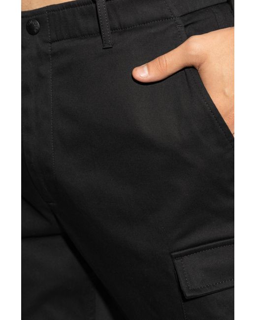 Moncler Black Cargo Tailored Trousers for men