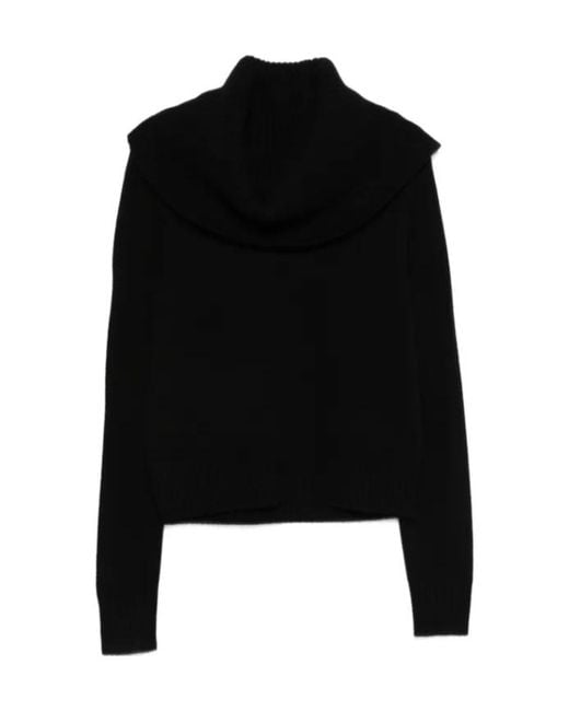 Totême Black Funnel Sweater