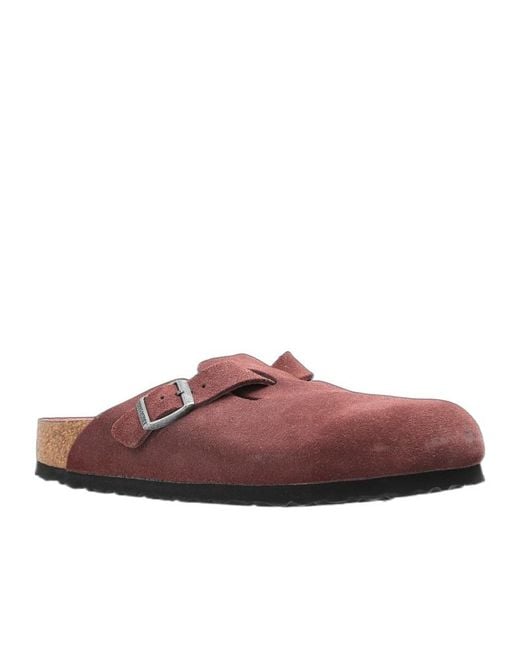 Birkenstock Brown Boston Buckle-Fastening Mules for men