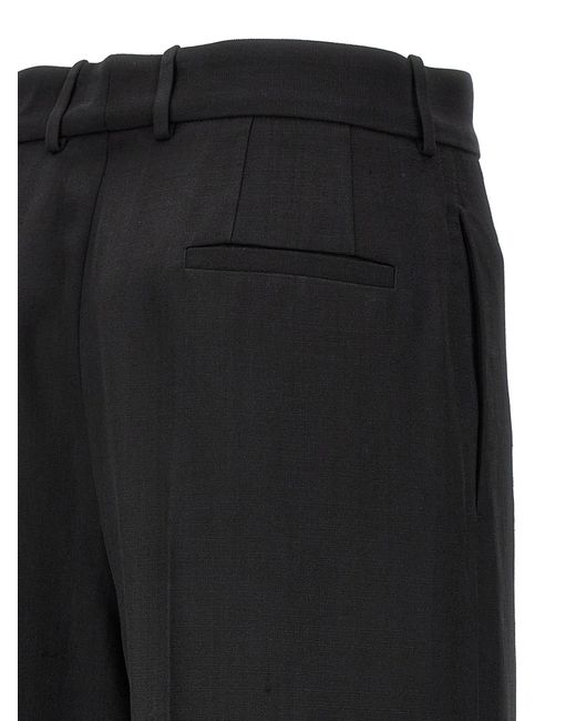 Jil Sander Black Straight-Leg Tailored Pants