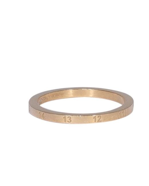 Maison Margiela White Numbers-Motif Ring for men