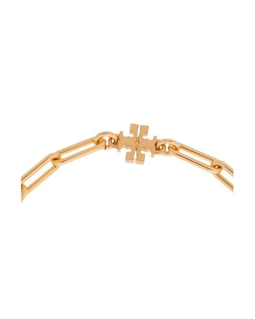 Tory Burch Metallic Good Luck 18Kt-Plated Bracelet