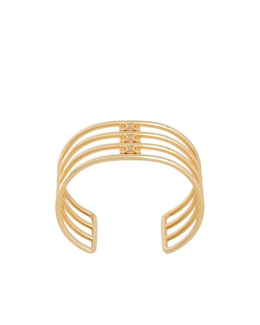 Céline Metallic Triomphe Cage Cuff