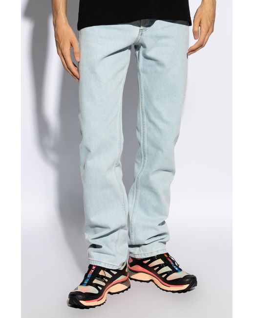 A.P.C. Blue Straight Leg Jeans for men