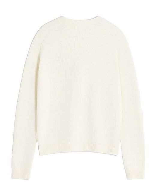 Maison Kitsuné White Maison Kitsuné Long Sleeve Buttoned Jumper for men