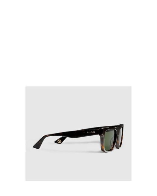 Gucci Metallic Square-Frame Sunglasses for men