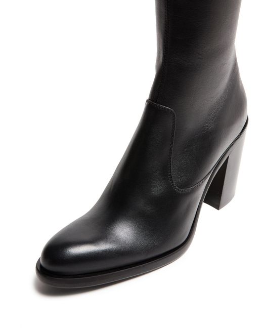Chloé Black Knee-High Boots With Side Zippers
