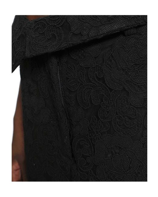 Simone Rocha Black Lace Midi Skirt