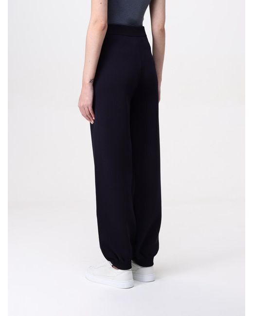 Max Mara Blue High Waist Straight Leg Trousers