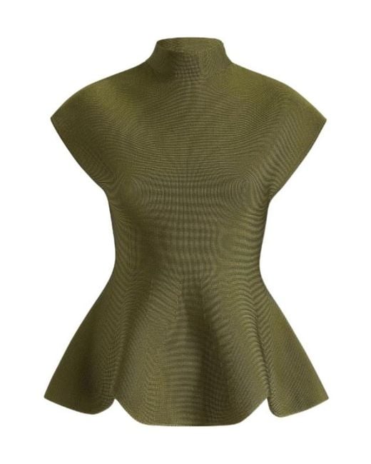 Khaite Green Andra Top