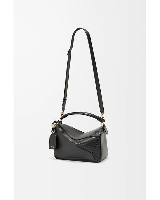 Loewe Black Small Feather Light Puzzle Bag