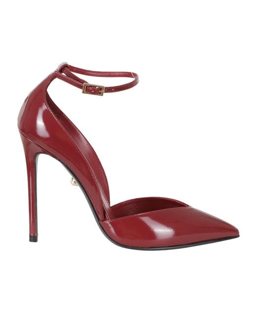 ALEVI Red Pointed-Toe High Heels