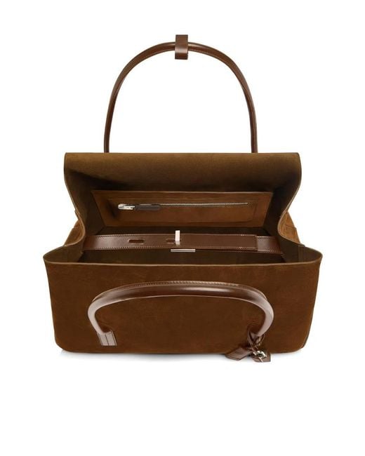 Tom Ford Brown Large Eclipse Tote Bag