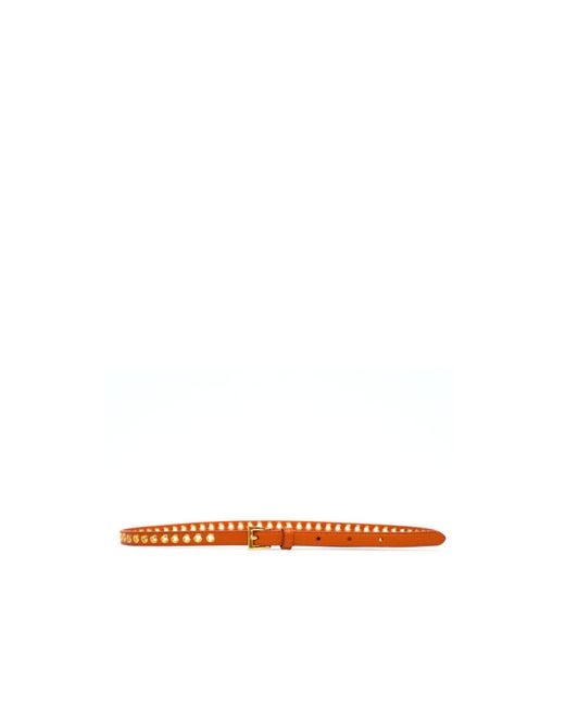 Prada Orange Square Buckle Belt