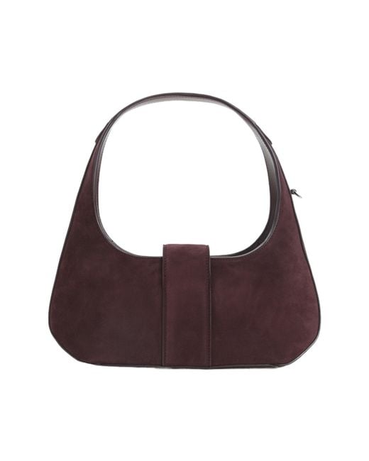Roger Vivier Purple Belle Vivier Buckle-Detail Suede Tote Bag