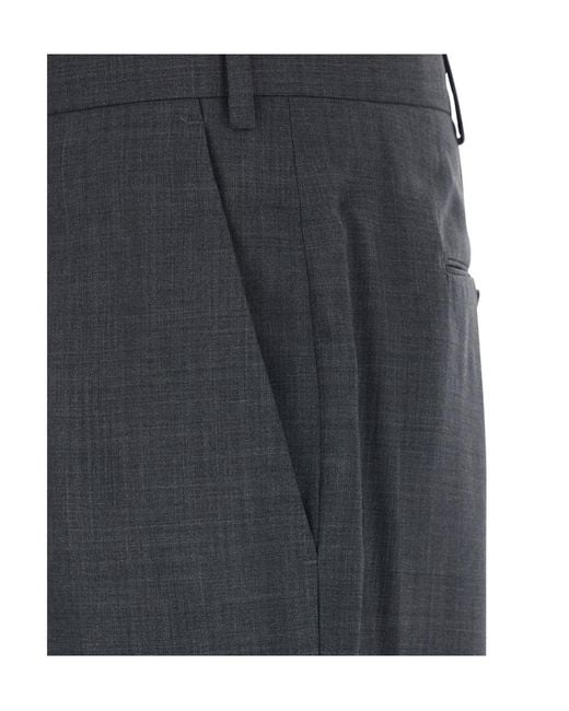Pt Pantaloni Gray Pt Torino Straight-Leg Pants for men