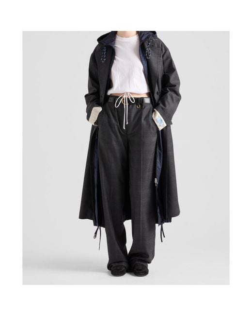 Prada Gray Wool Pants