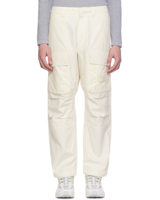 Stone Island Natural Logo-Patch Cargo Pants for men
