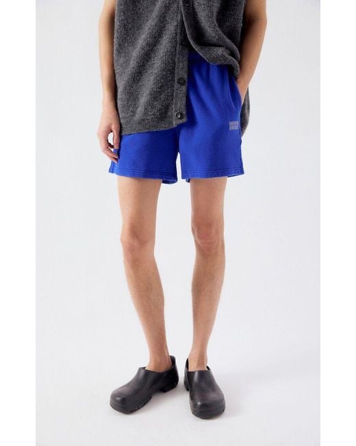American Vintage Blue Shorts Plizzy for men