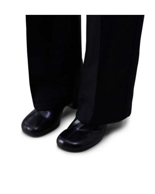 Lemaire Black Round Toe Ankle Boots