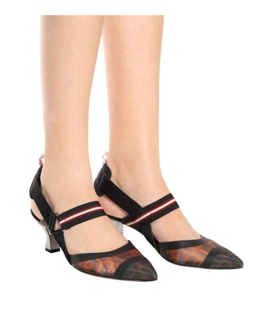 Fendi Black Colibrì Pointed Toe Pumps